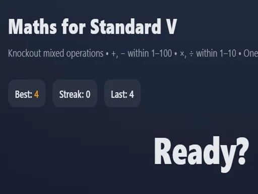 Maths for Standard V